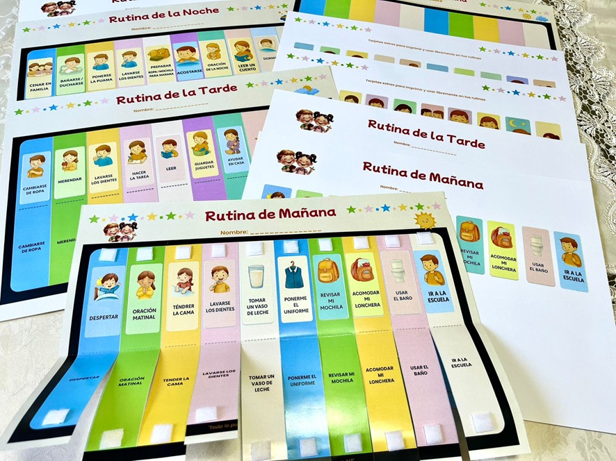 Tableros horizontales A3 alinhados